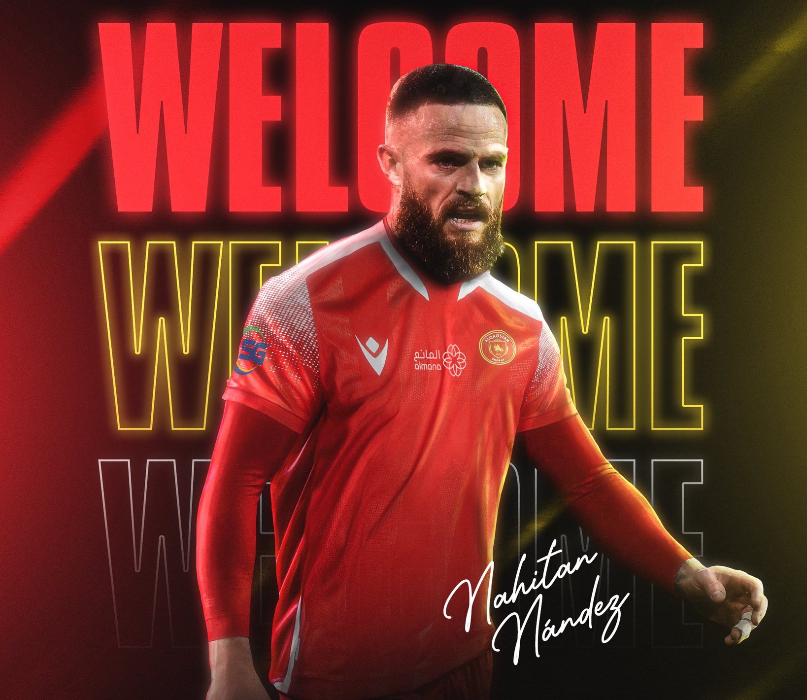 沙特升班馬簽下南德斯后發(fā)推調(diào)侃羅馬:他選擇了真正的紅黃軍團